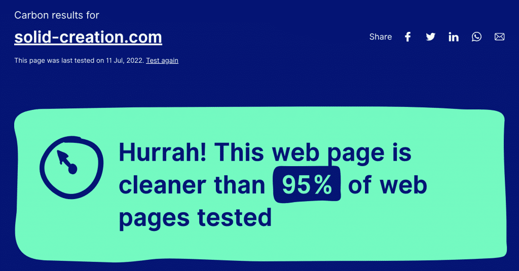 Klimacheck via Website Carbon Calculator vom Website Experten